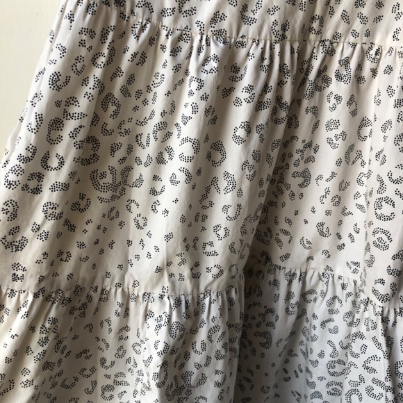 Cream Cheetah Print XSmall Dress Flutter Pockets Womens - Picture 4 of 7